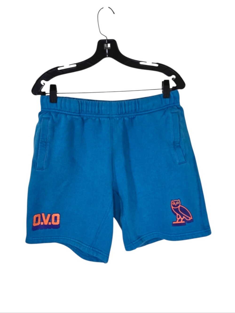 Ovo Blue Knock Out Sweat Shorts Men's Small Fleece 7.5" Casual - Picture 1 of 9